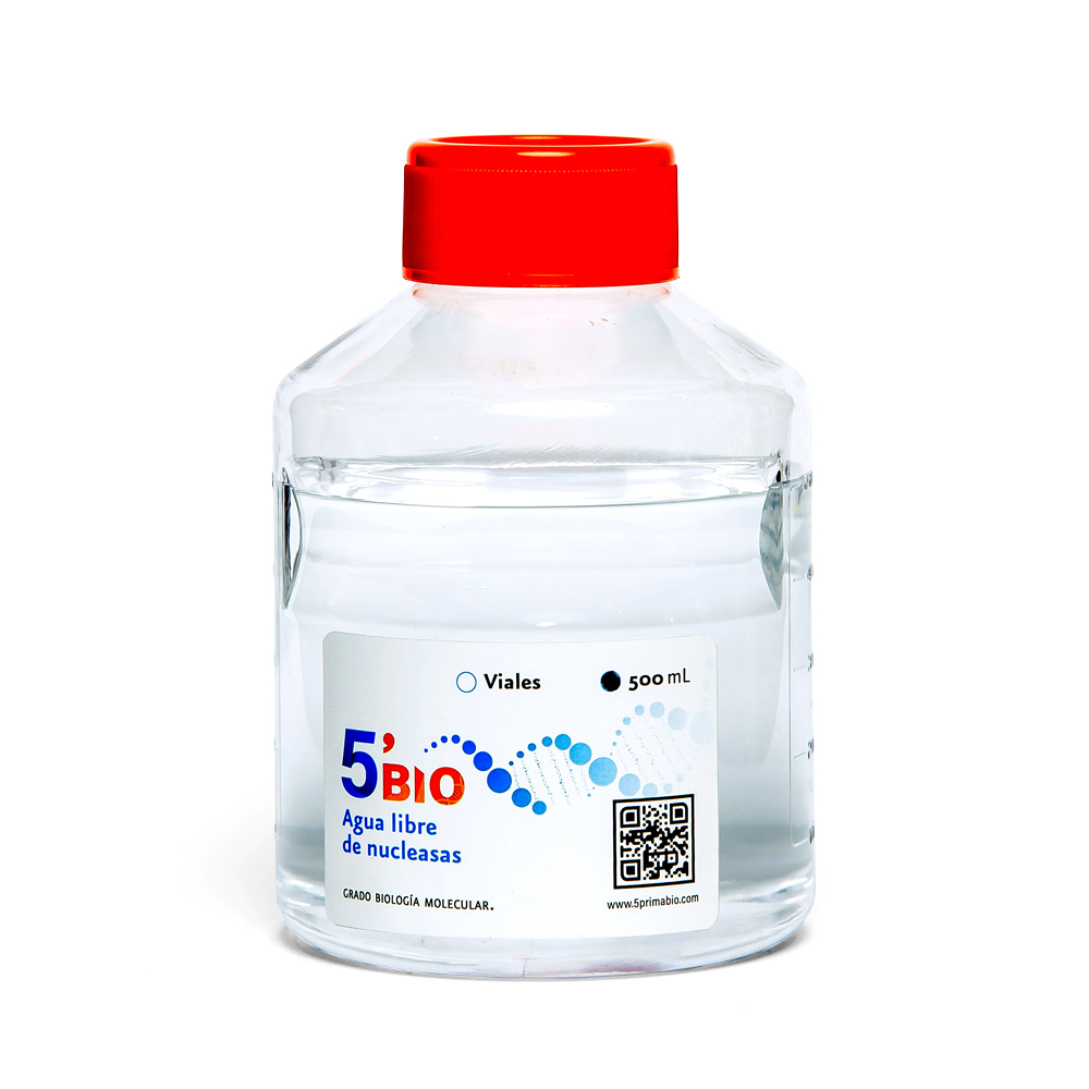 Agua libre de nucleasas de 5'BIO, hecho en México