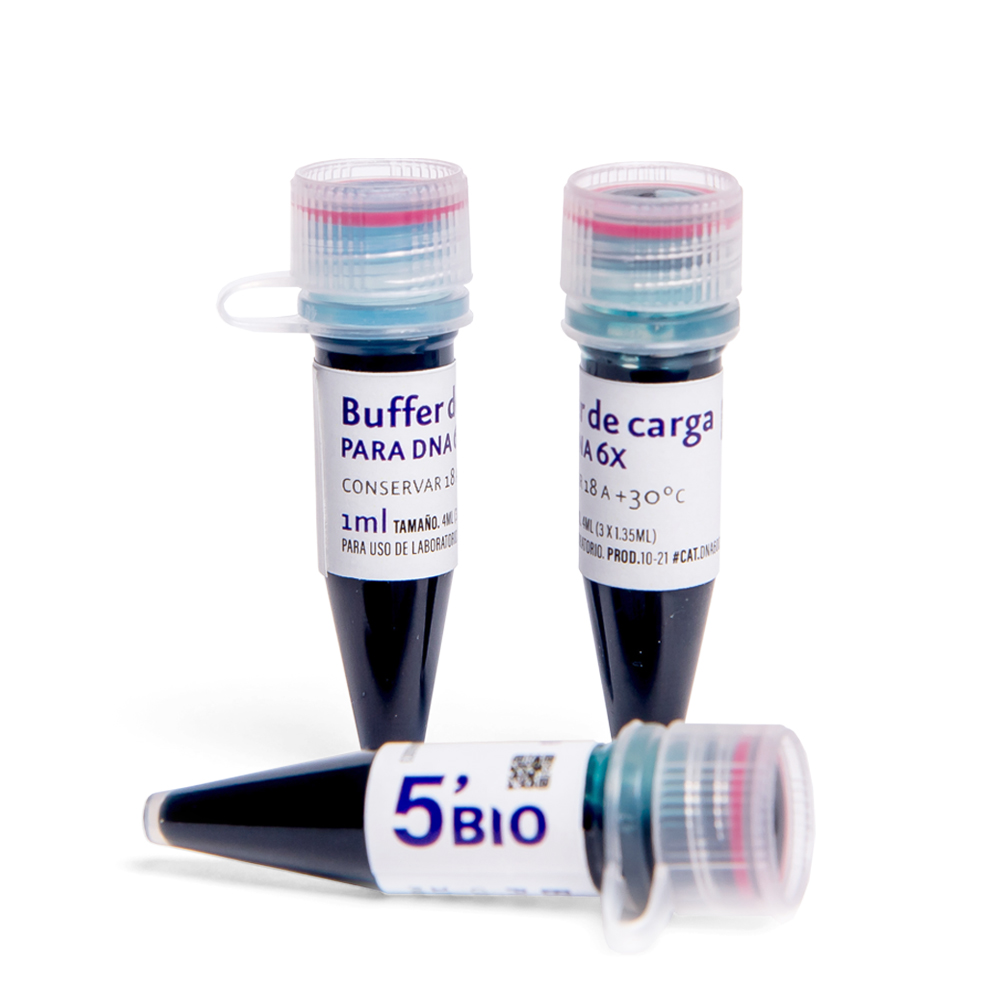 Buffer de carga para DNA 6x de 5'BIO, hecho en México